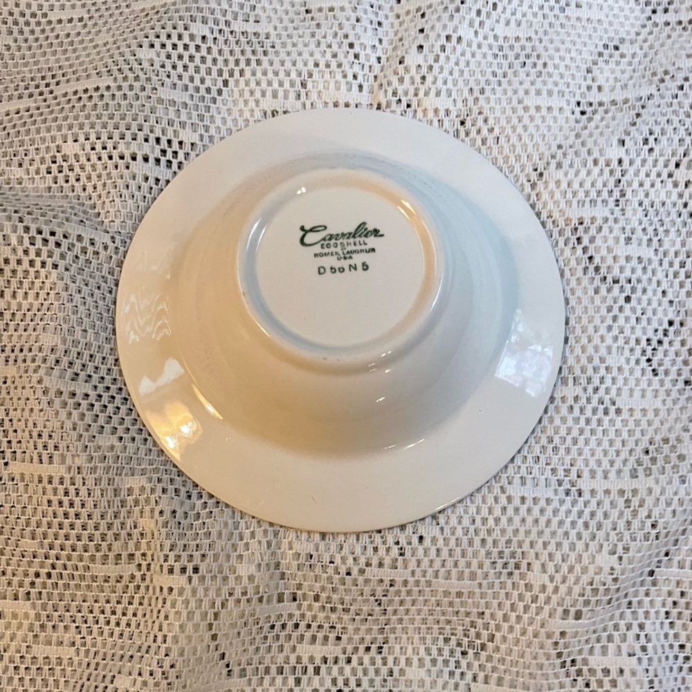 Vintage/Antique Set of 4 Cavalier Eggshell Laughlin Springtime Desert Bowls - Picture 3 of 3